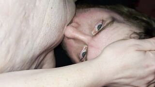 Dad eating the creampie this chab just gave me