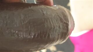 Camera chap wanking cum on bubble ass plump mother i'd like to fuck in leggings working out butt shorts - ssbbw