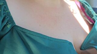 Hanging out in public park with my large sex toy