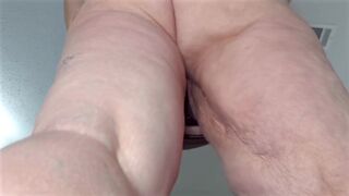 Large butt aged granny showing her large nifty Pawg butt and fat vagina close up - big beautiful woman SSBBW creampie