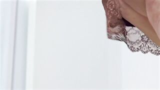 Large butt aged granny showing her large nifty Pawg butt and fat vagina close up - big beautiful woman SSBBW creampie