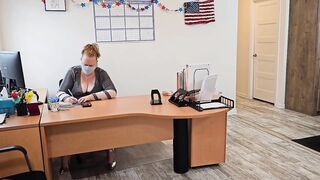 Large booty big beautiful woman ssbbw boss let janitor took her panty off & eat cunt - (chunky booty, thick booty, large booty)