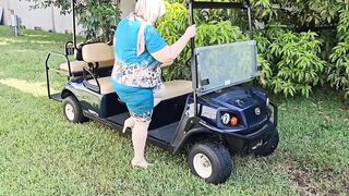 Golf coach offered to teach me, but that guy eat my cunt - big beautiful woman SSBBW, large corpulent butt, thick butt, large booty
