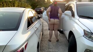 Large Booty Golden-haired Aged Pawg mother I'd like to fuck Oral job Publicly In Car, Car Sex Outside, Exhibitionist, POV, JOI