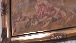 Romantic pair in the home...cunt licking large dong in throat