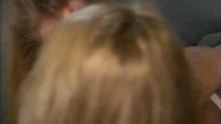 Marvelous golden-haired lesbos masturbation vagina fingering