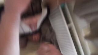 Pawg Dutch teen swallows large huge loads!
