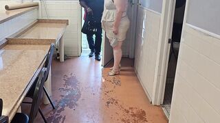 The service technician arrived to repair the laundry machines - (big beautiful woman Ssbbw, Bulky Booty, Large Ass, Thick