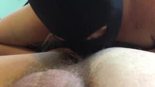 Immodest amateur granny Krystal gives her 1st rimjob to boytoy