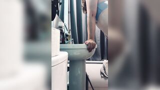 Quick secret bang in baths