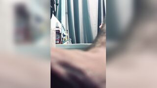 Quick secret bang in baths