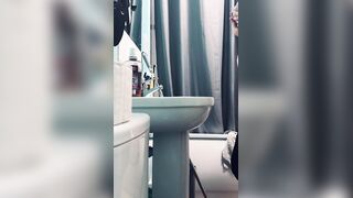 Quick secret bang in baths