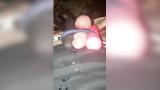 Dual dildo cum