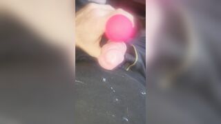 Cum with wand outside handsfree