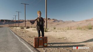 Roadside Sex Vibes in a Painted Van - Sloppy Oral, Reverse Cowgirl, Missionary & Jizz flow