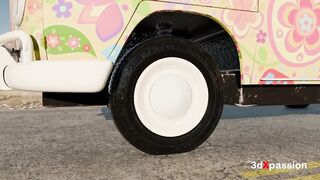 Roadside Sex Vibes in a Painted Van - Sloppy Oral, Reverse Cowgirl, Missionary & Jizz flow