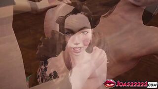 CG Manga Featuring Hawt Emma with Large Melons in Hose - Breasts Play POV, Piledriver for Twat Fingering, Anal Sextoy Squirt