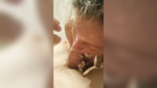 Ball sucking, fellatio, piercing and tongue play