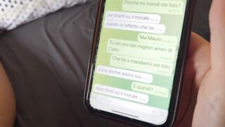 TRADISCO mio marito con il suo AMICO COL CAZZO GROSSO (mi ha mandato la foto ????)