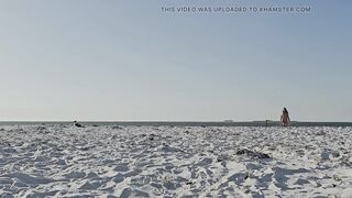 Strolling on the Beach in a hawt bikini