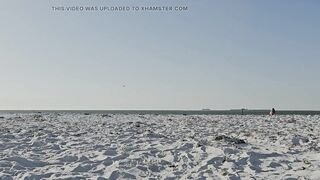Strolling on the Beach in a hawt bikini