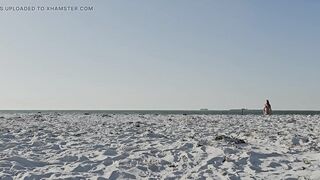 Strolling on the Beach in a hawt bikini