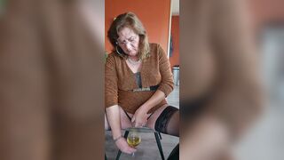 Drinking a valuable glass of champagne whilst enjoying a cigar