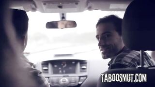 Golden-haired Teen Hitchhiker Gets Double Permeated By 2 Strangers