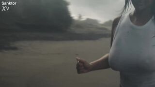 SANKTOR - big beautiful woman NATIVE AMERICAN HOTTIE WITH LARGE TITTIES TEASING OUTDOORS