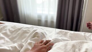 Wake up, dear, a preggy, ready wife wakes me up each morning with a fellatio and creampie