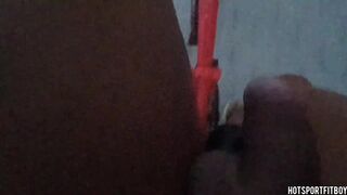 Nude Cycling and Close-Up of My Rod on Public Road