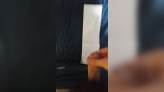 Cumming in My Blue Nike Sweatpants