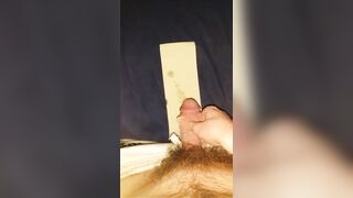 Jerking off in my large Nike logo sweatpants after gym