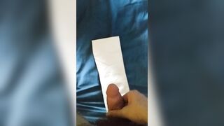 See me jack off and cum without my large balls