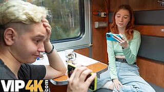 PINHOLE XXX. Teen anal screw in the educate. Sexy sex with Mia Murkovski