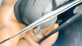 Bang her hard 3some hardcore on the sex swing