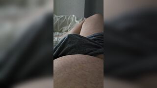 Step mama didn't mind to tugjob step son Large dong underneath his pants