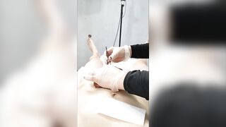 The hunk came twice during waxing Hands-free spunk flow.