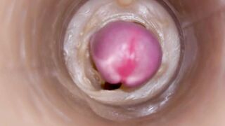 Precum squirting in my cunt Camera In Pussy 4k
