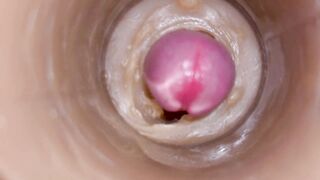Precum squirting in my cunt Camera In Pussy 4k