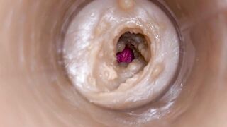 Precum squirting in my cunt Camera In Pussy 4k