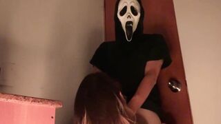 I'm home alone and when I enter the bath anything turns into a horror clip.