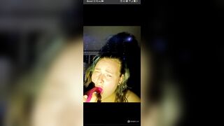 Deepthroat, face + titty smacking