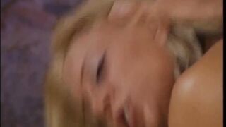 Behind the Scenes They Have a fun the Nice-looking Blond Cow