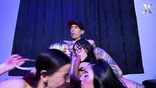 Favourable Male Receives Some Great Blowjobs From the Majority Pretty Cuties in His College