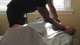 Oriental Exhibitionist Massage Client Flashing and Teases the Masseur