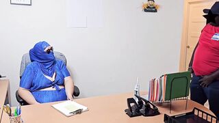 big beautiful woman SSBBW Boss milk each drop of cum from employee wang, cuz no water was accessible to gulp