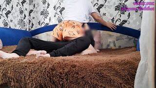 lay down next to her and the vagina became moist