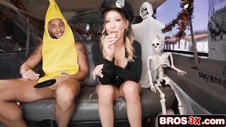 Halloween Hustle: Ass Shorts Drop for Money and BBC Screw