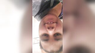 Showing my vagina in an amusement park public bath